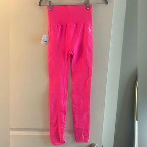 Free People Good Karma Leggings in Tropical Pink XS/S New NWT